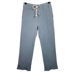 Elwood Lounge Sleep Pants Mens M Blue Waffle Knit Drawstring EUC